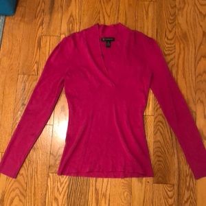 International Concepts INC V-Neck Sweater Medium Pink Like New Condition
